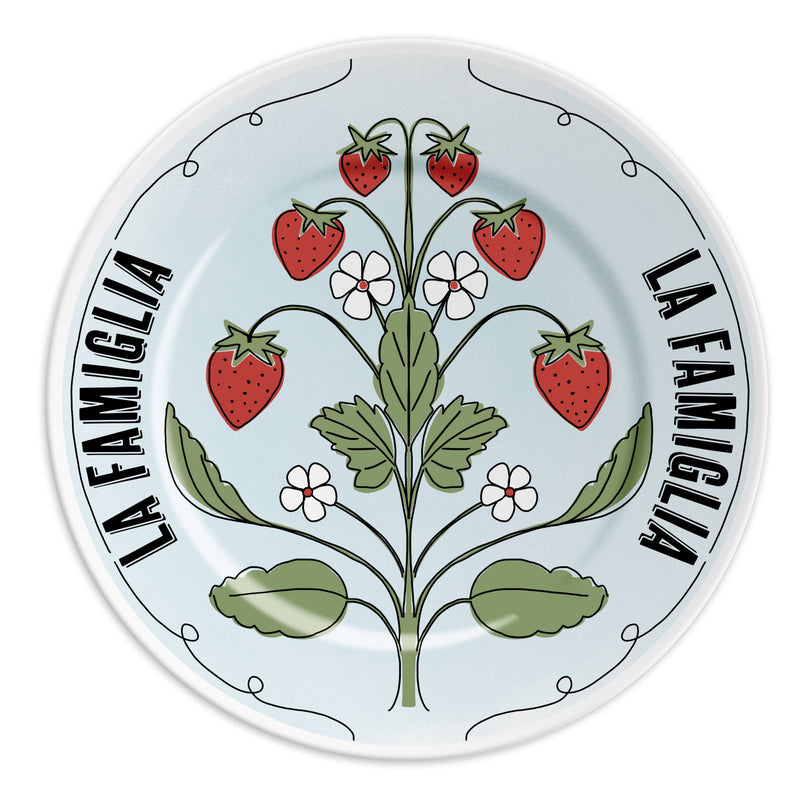 THE FAMILY – Porzellanteller mit Schrift - GUNDT HOME