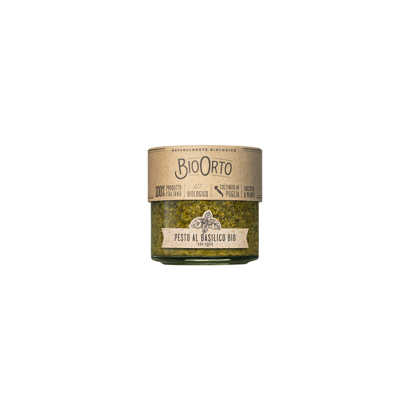 Bio-Basilikumpesto: 180g mit Knoblauch - GUNDT HOME