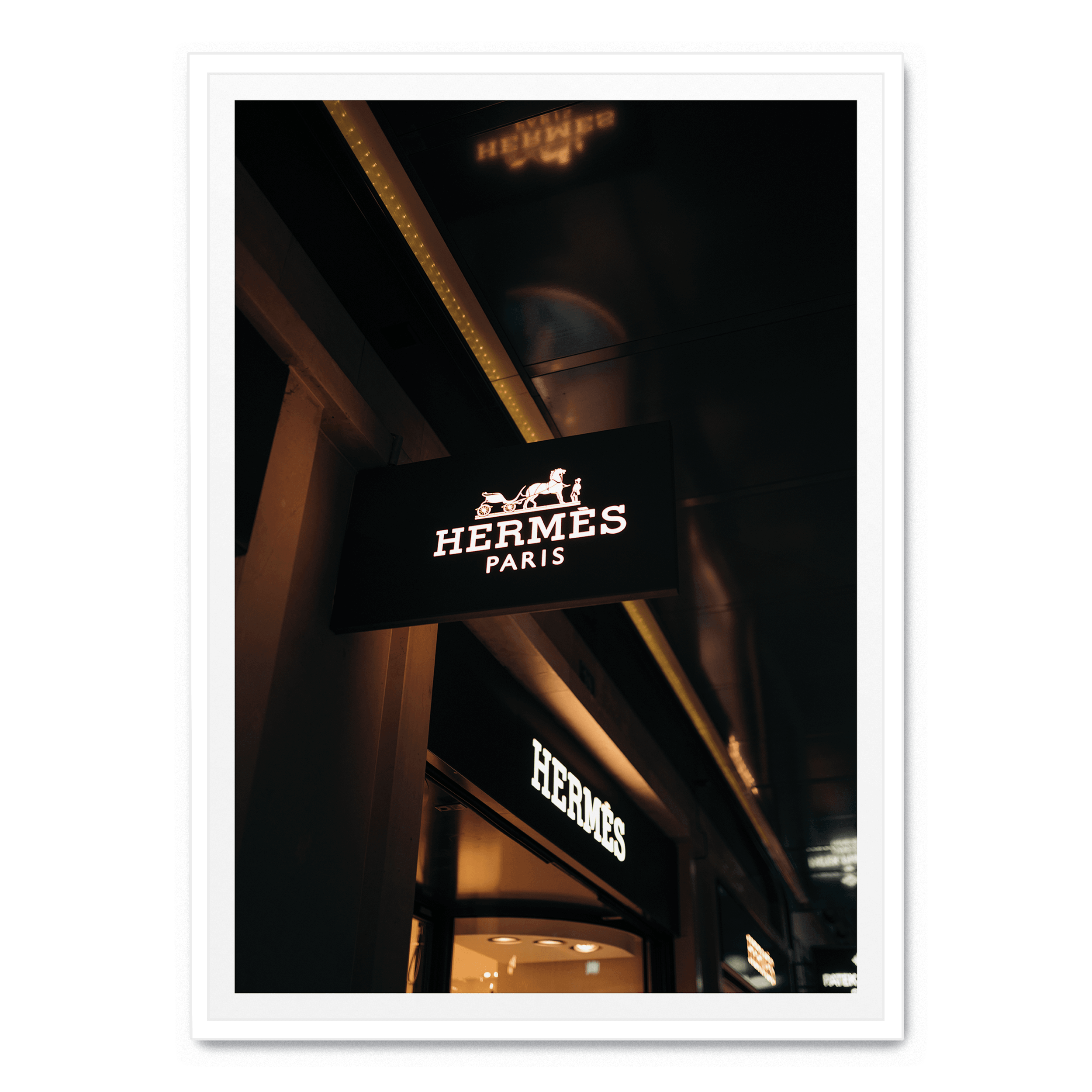 Hermés bei Nacht Poster: No frame / A4 (21 x 29,7 cm)