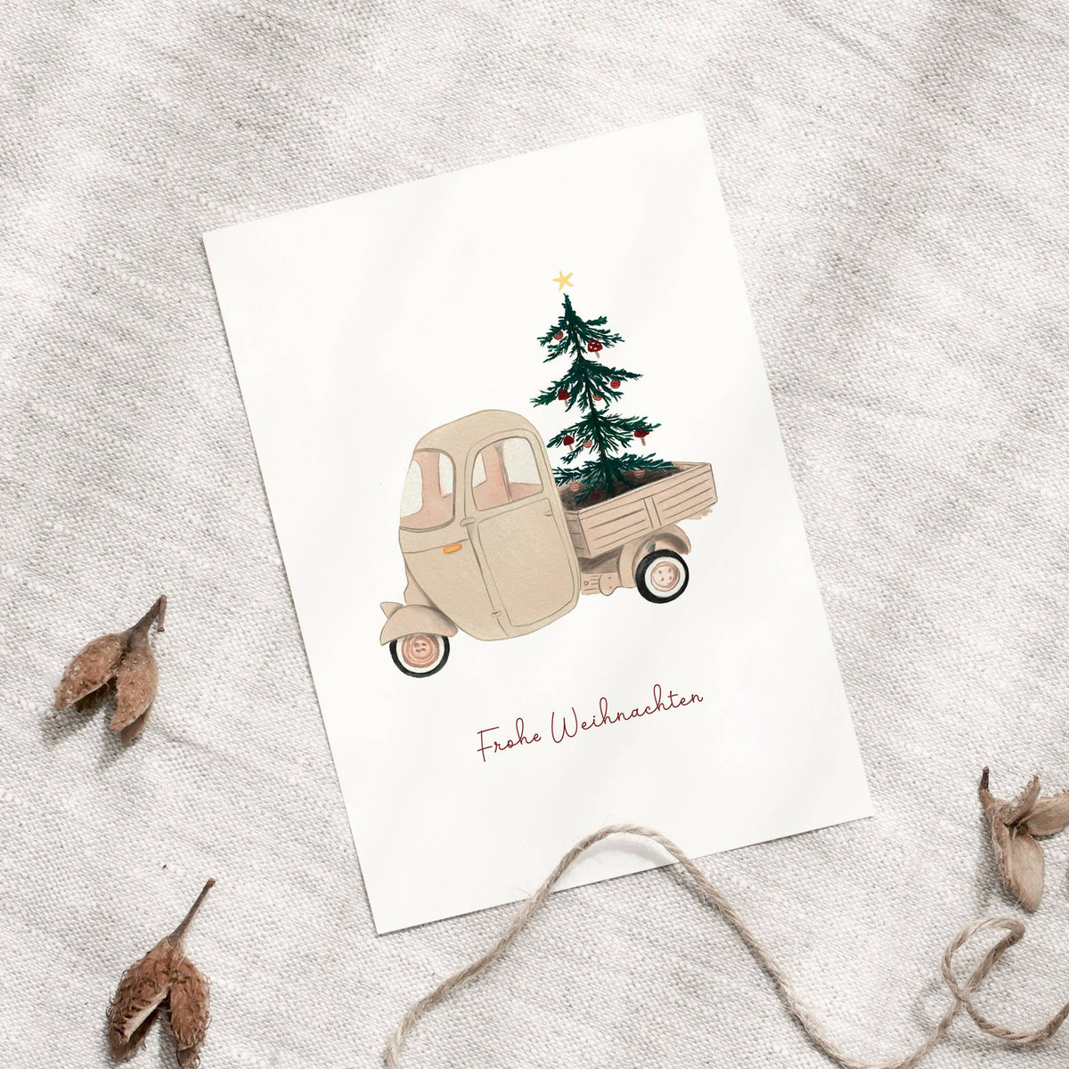 Postkarte · Christmas Vehicle