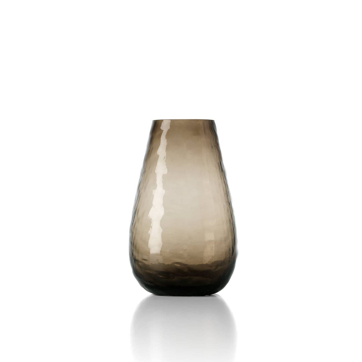Die organisch geformte Vase - Braun - M