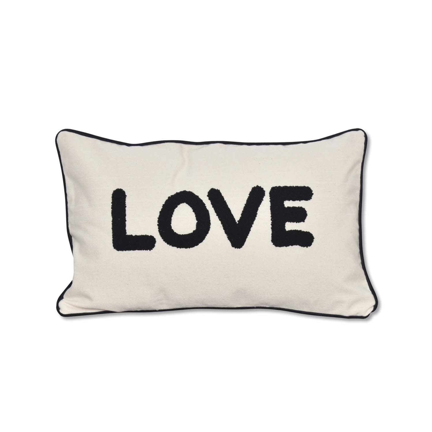 Opjet Paris Love Kissen aus natürlichem Canvas 30 x 50 cm - GUNDT HOME