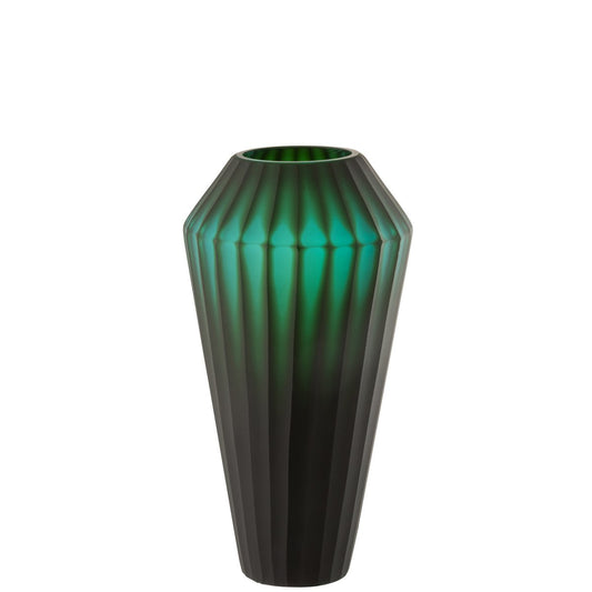 J-Line Vase Elisa Grünes Glas Klein – 36,00 cm hoch