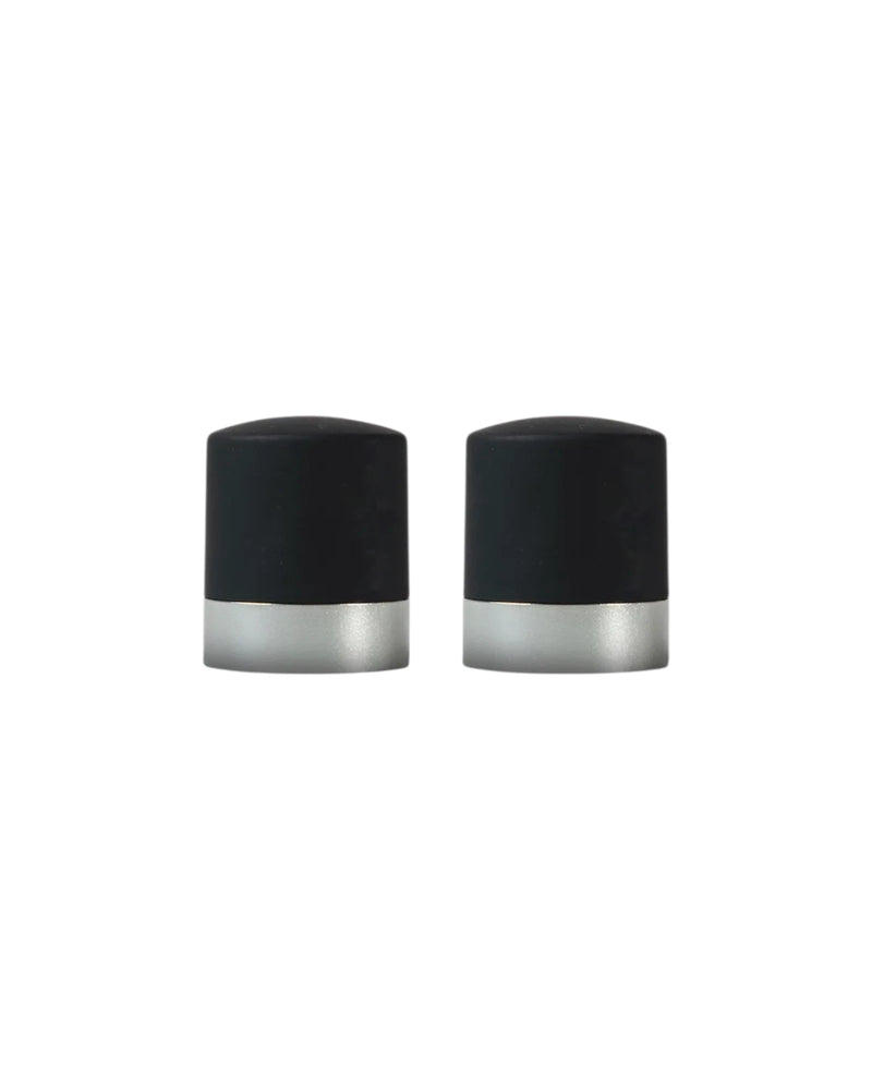 Axel Flaschenverschlüsse schwarz/silber 2er-Set - GUNDT HOME