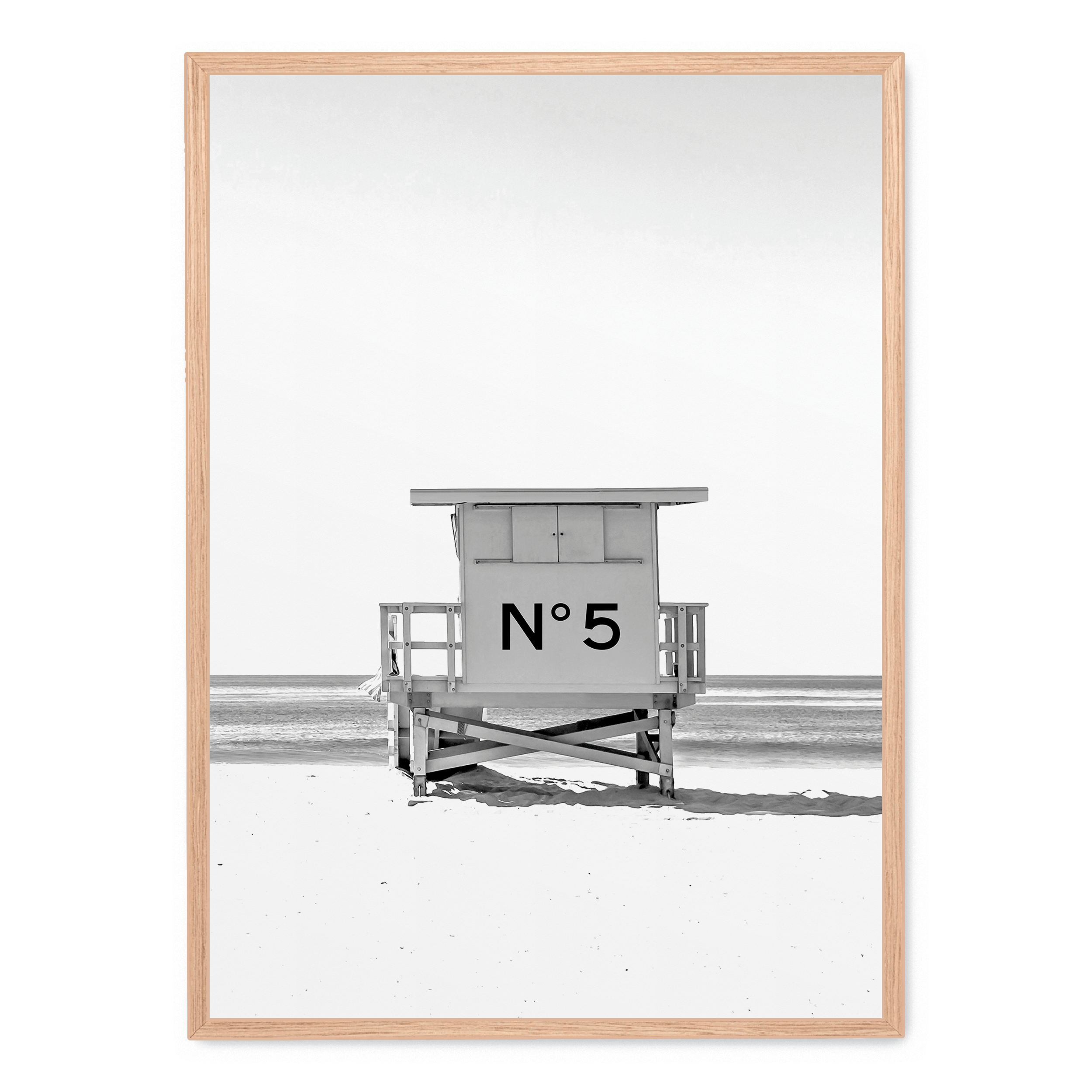 Chanel-Strandhütte-Plakat: No frame / A4 (21 x 29,7 cm)