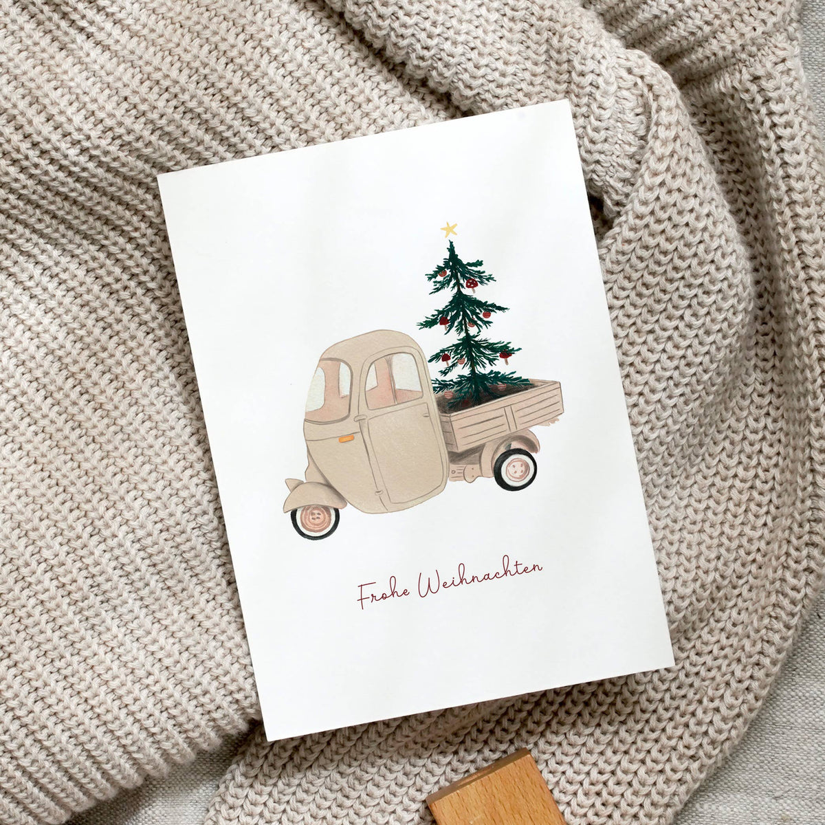 Postkarte · Christmas Vehicle