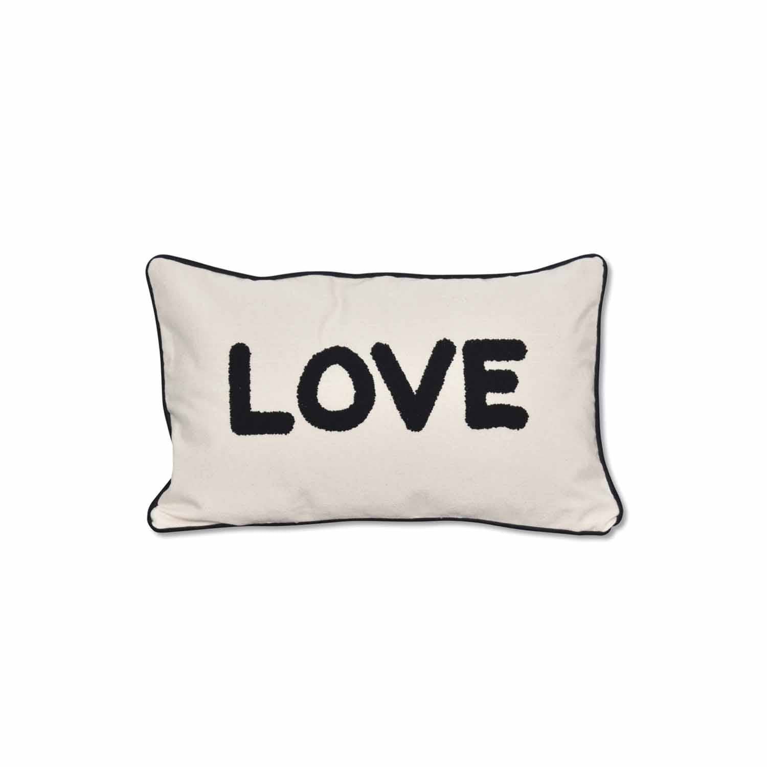 Opjet Paris Love Kissen aus natürlichem Canvas 30 x 50 cm - GUNDT HOME