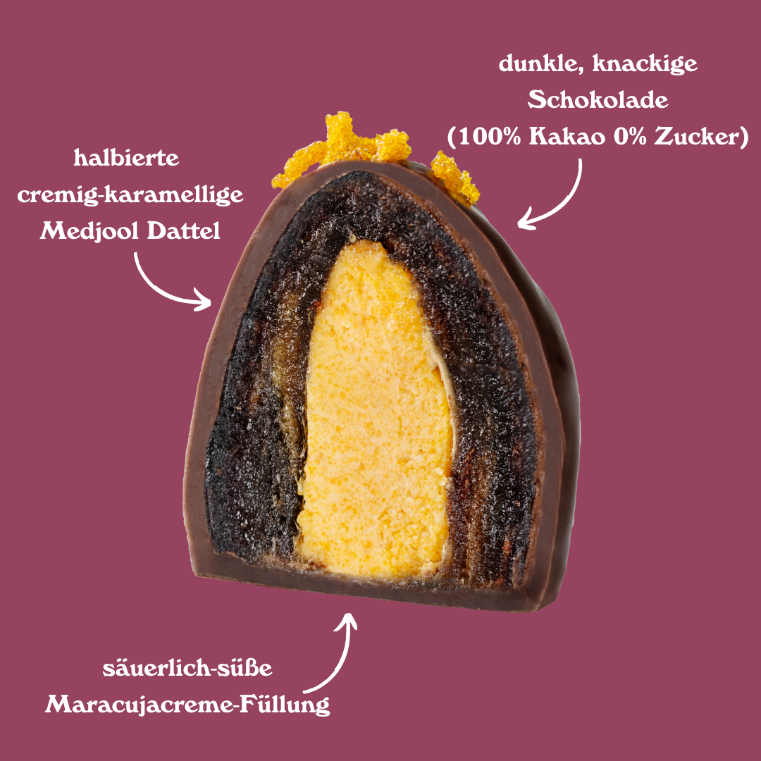 Dattelpralinen: Maracuja Madness (Bio) - GUNDT HOME