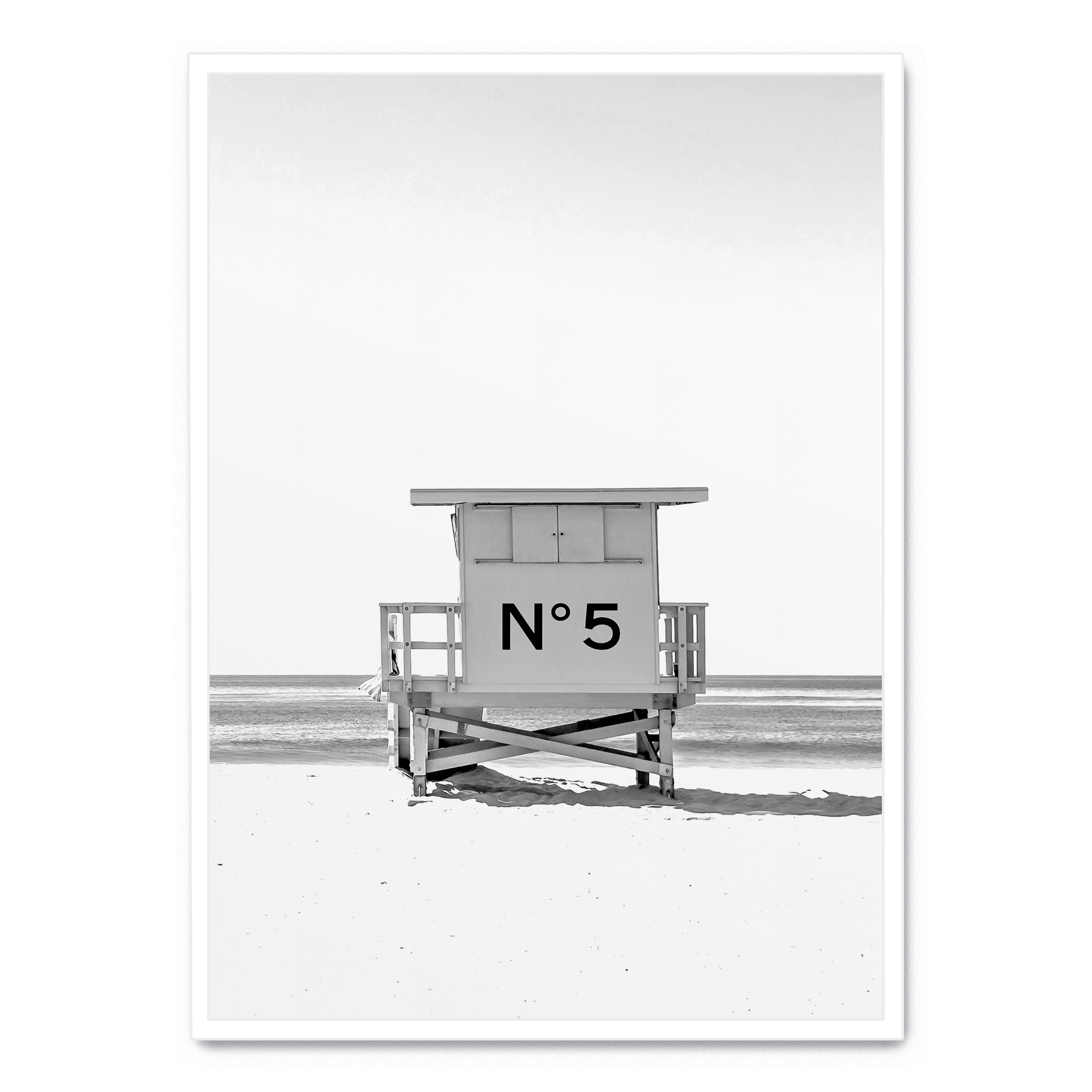 Chanel-Strandhütte-Plakat: No frame / A4 (21 x 29,7 cm)