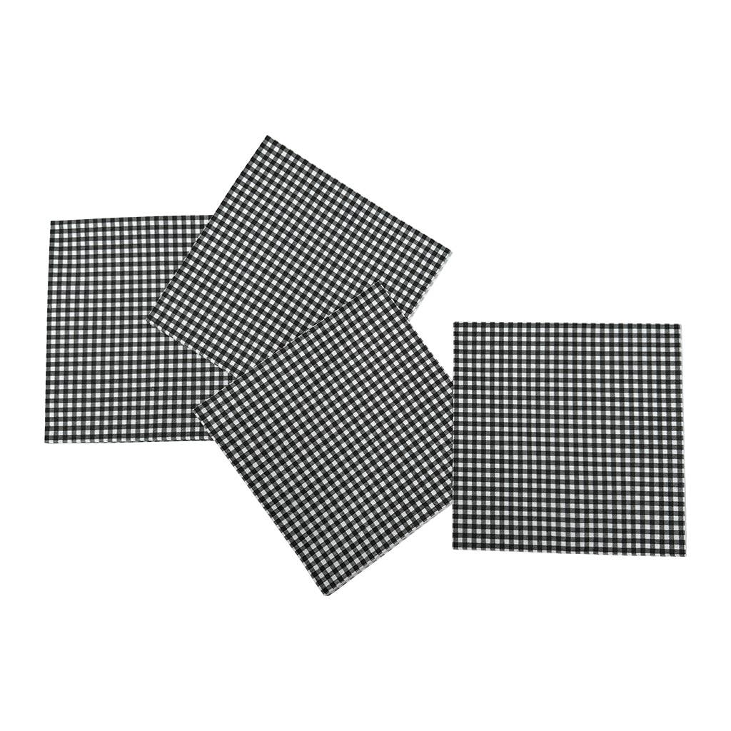 Papierserviette Vichy schwarz x20