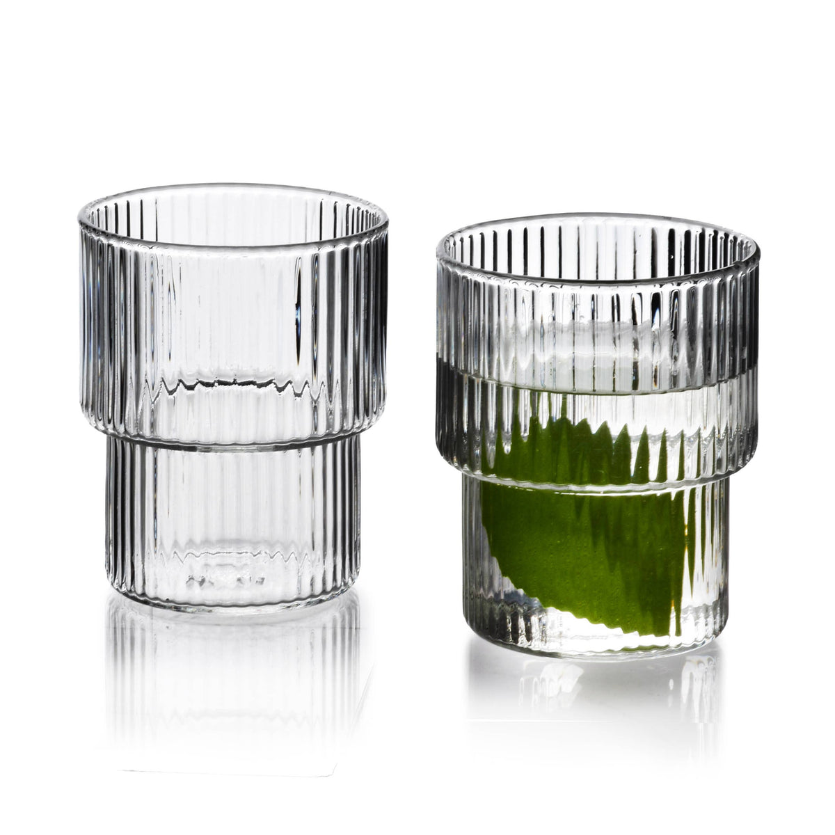 Trinkglas ELLA STRIPES, klar, 4er-Set