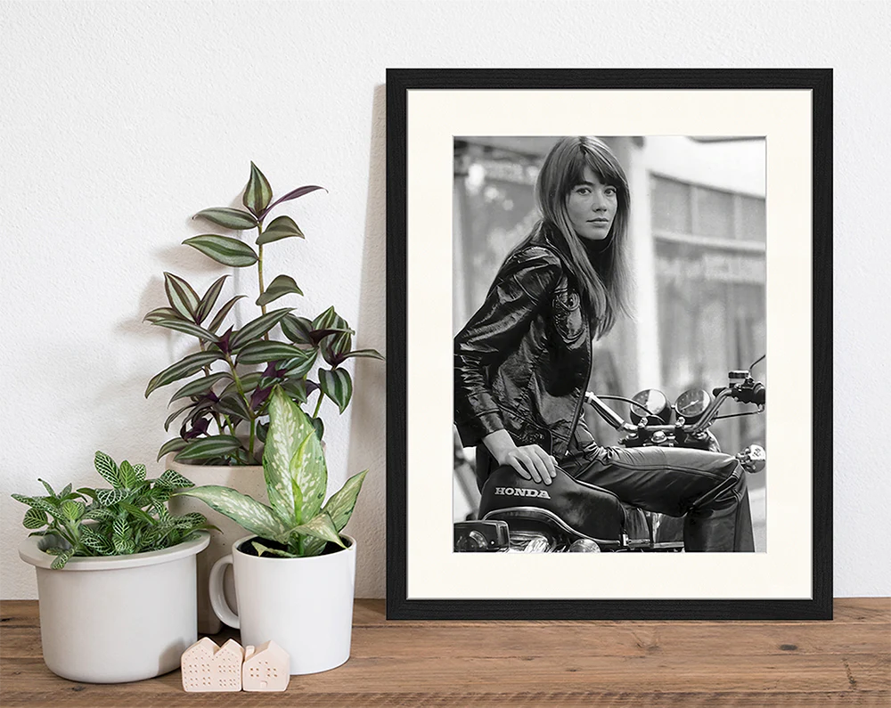 Francoise Hardy on her Motorcycle - GUNDT HOME