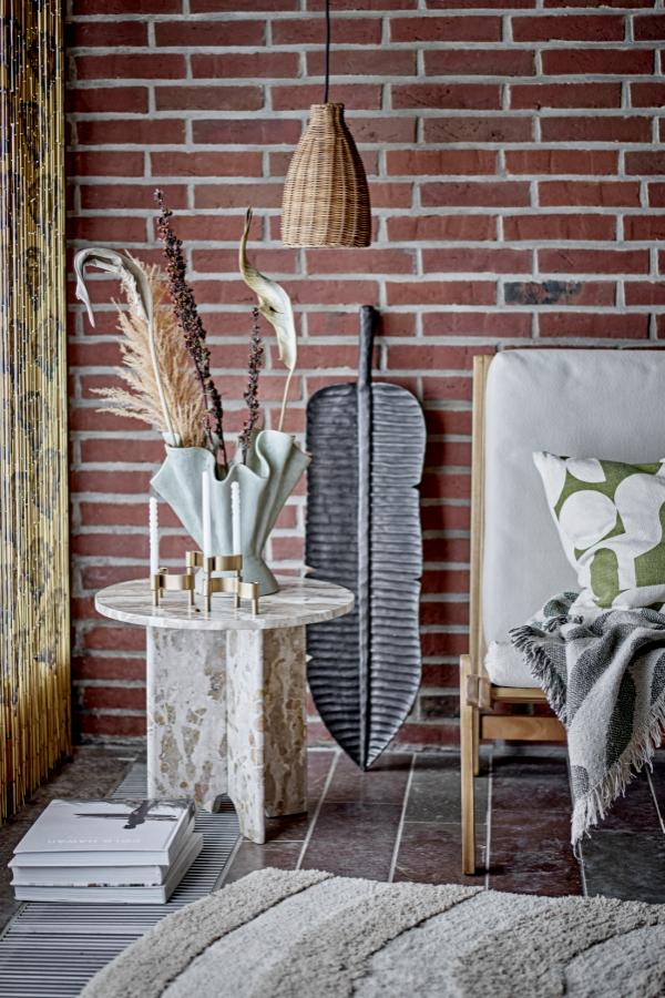 Alk Decke, Grün, Recycelte Baumwolle - GUNDT HOME