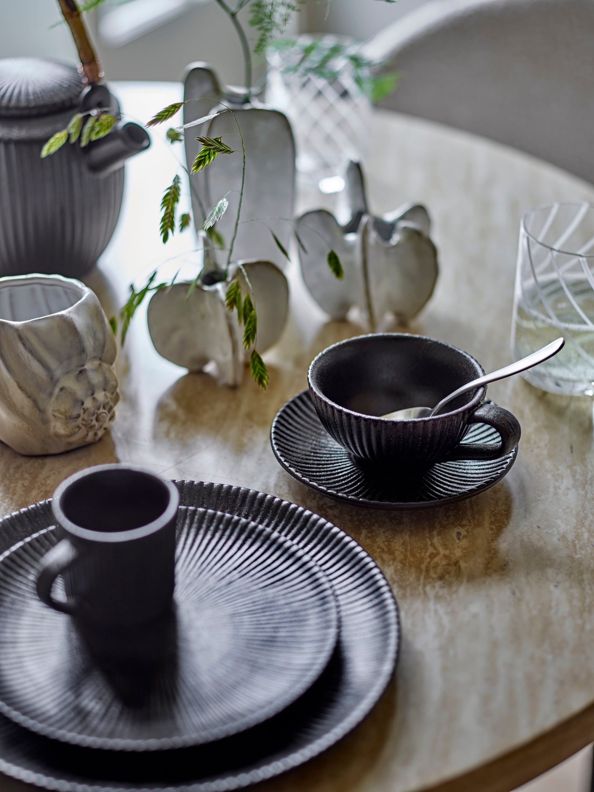 Corelia Tasse, Natur, Steingut - GUNDT HOME