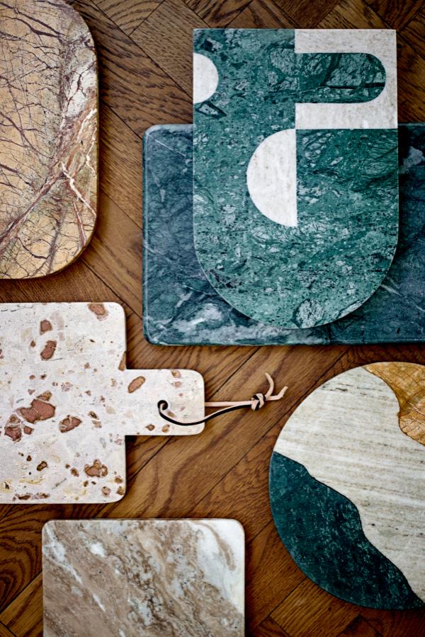 Nukaka Schneidebrett, Braun, Marmor - GUNDT HOME