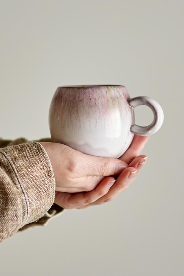 Paula Tasse, Rose, Steingut - GUNDT HOME