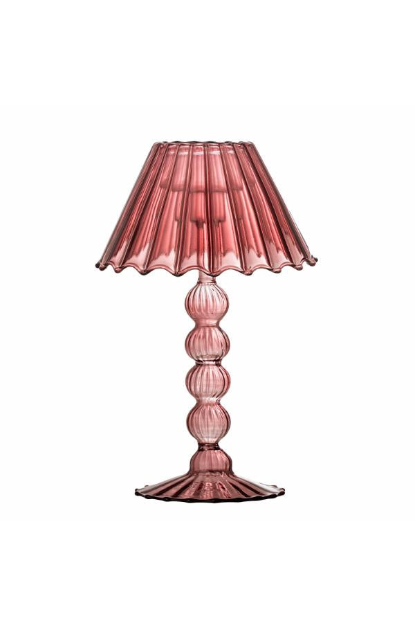 Cisco Teelichthalter, Rot, Glas - GUNDT HOME