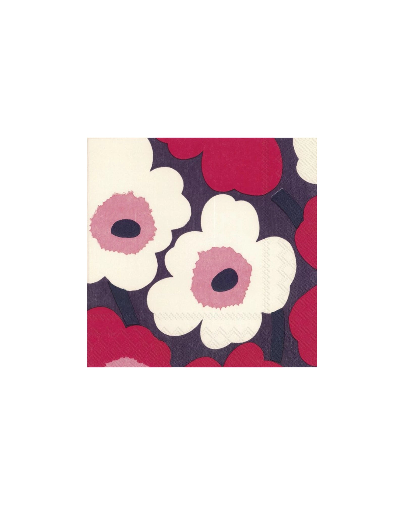 Unikko Red Creme Lunch-Servietten - GUNDT HOME