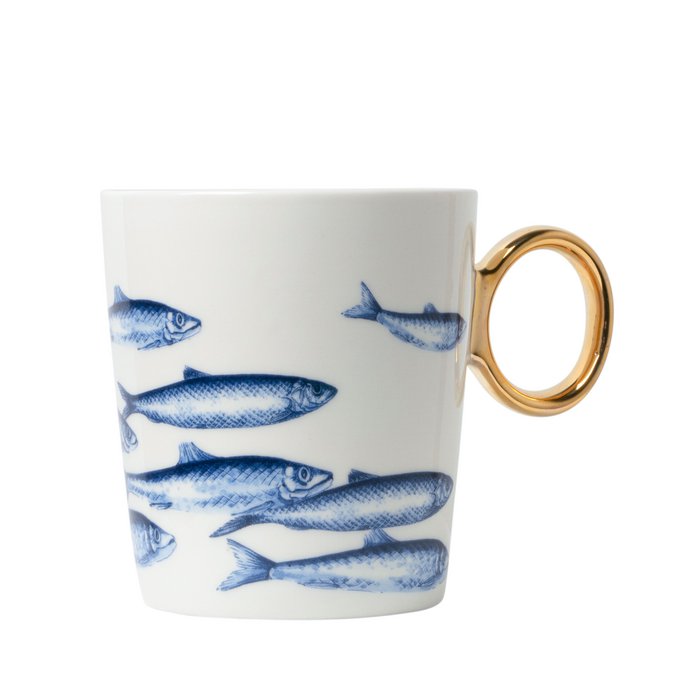 Becher Fische gold