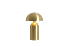 Tischleuchte matt gold