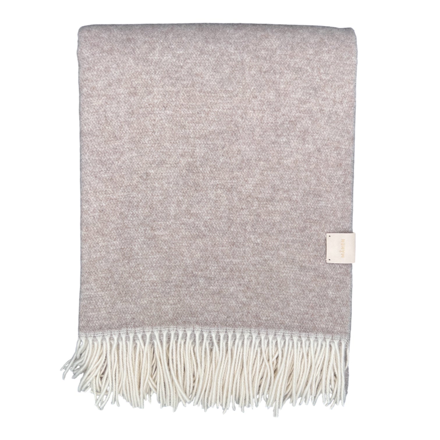 Decke mit Fransen Beige - GUNDT HOME