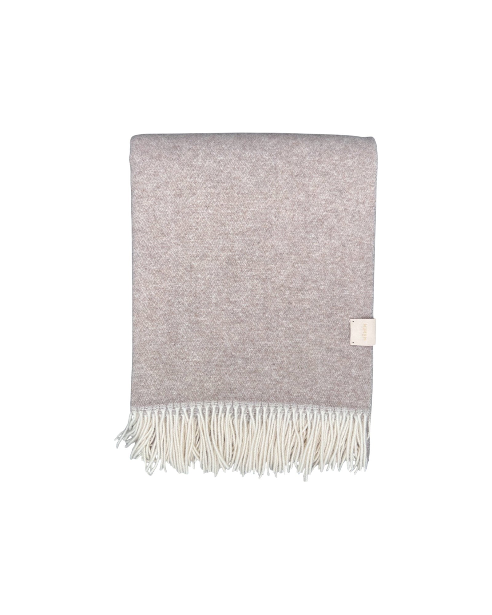 Decke mit Fransen Beige - GUNDT HOME