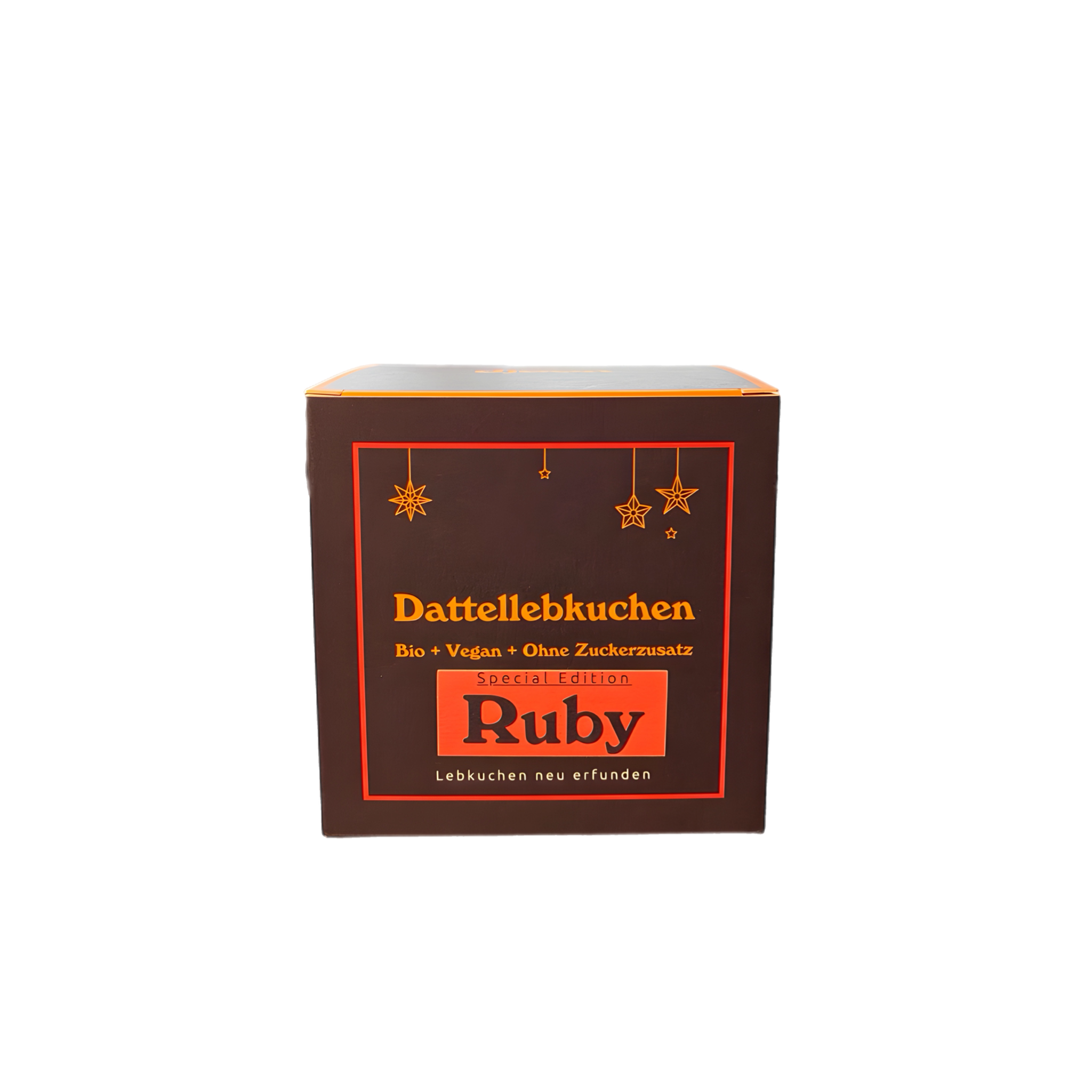 Dattellebkuchen mit fruchtiger Himbeerschokolade