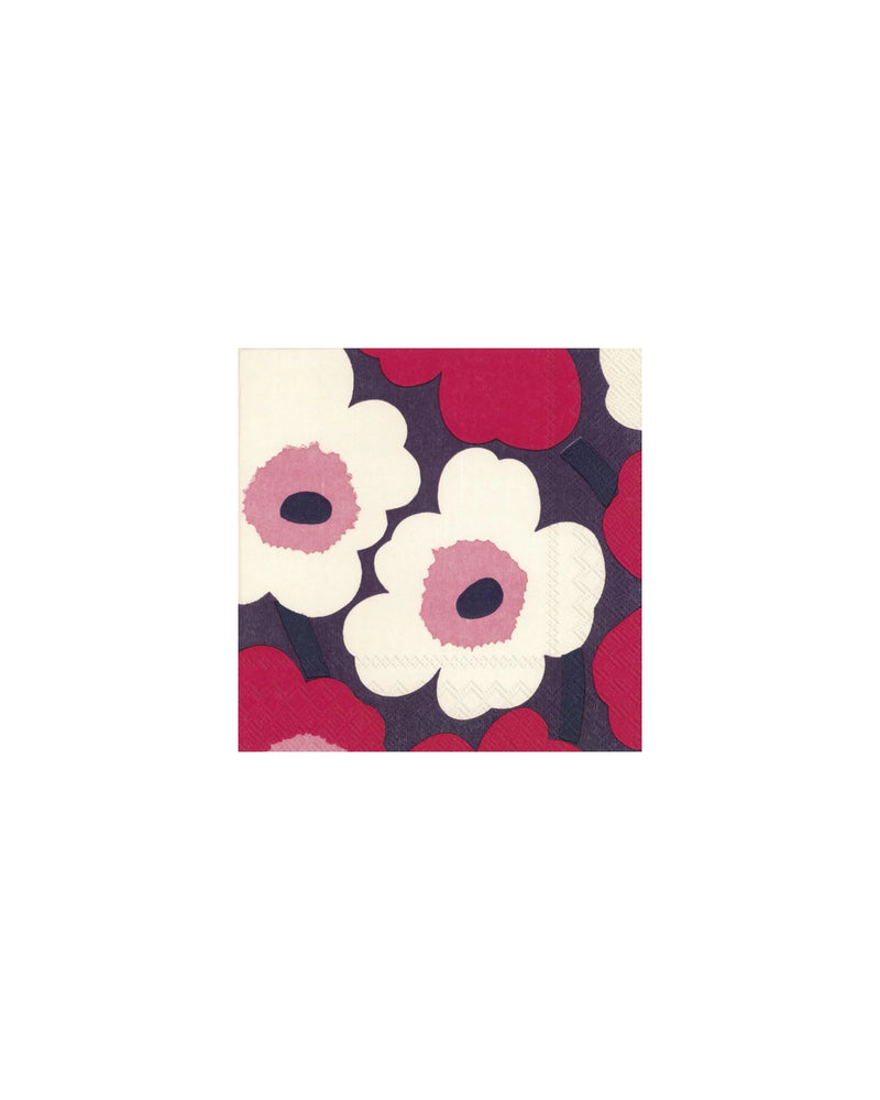 Unikko Red Creme Cocktail-Servietten - GUNDT HOME