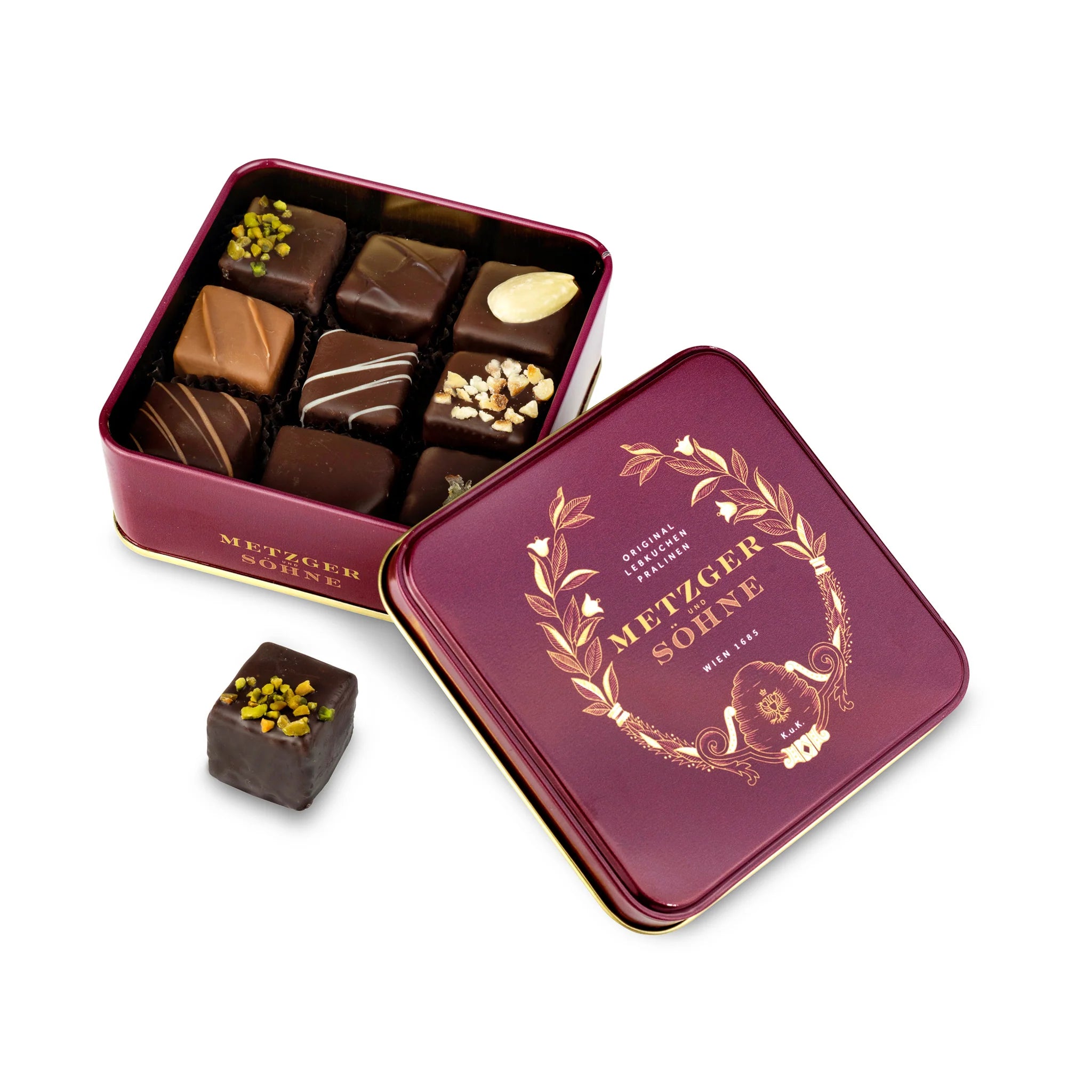 Maggiore Lebkuchen Pralinen Dose - Rot - GUNDT HOME