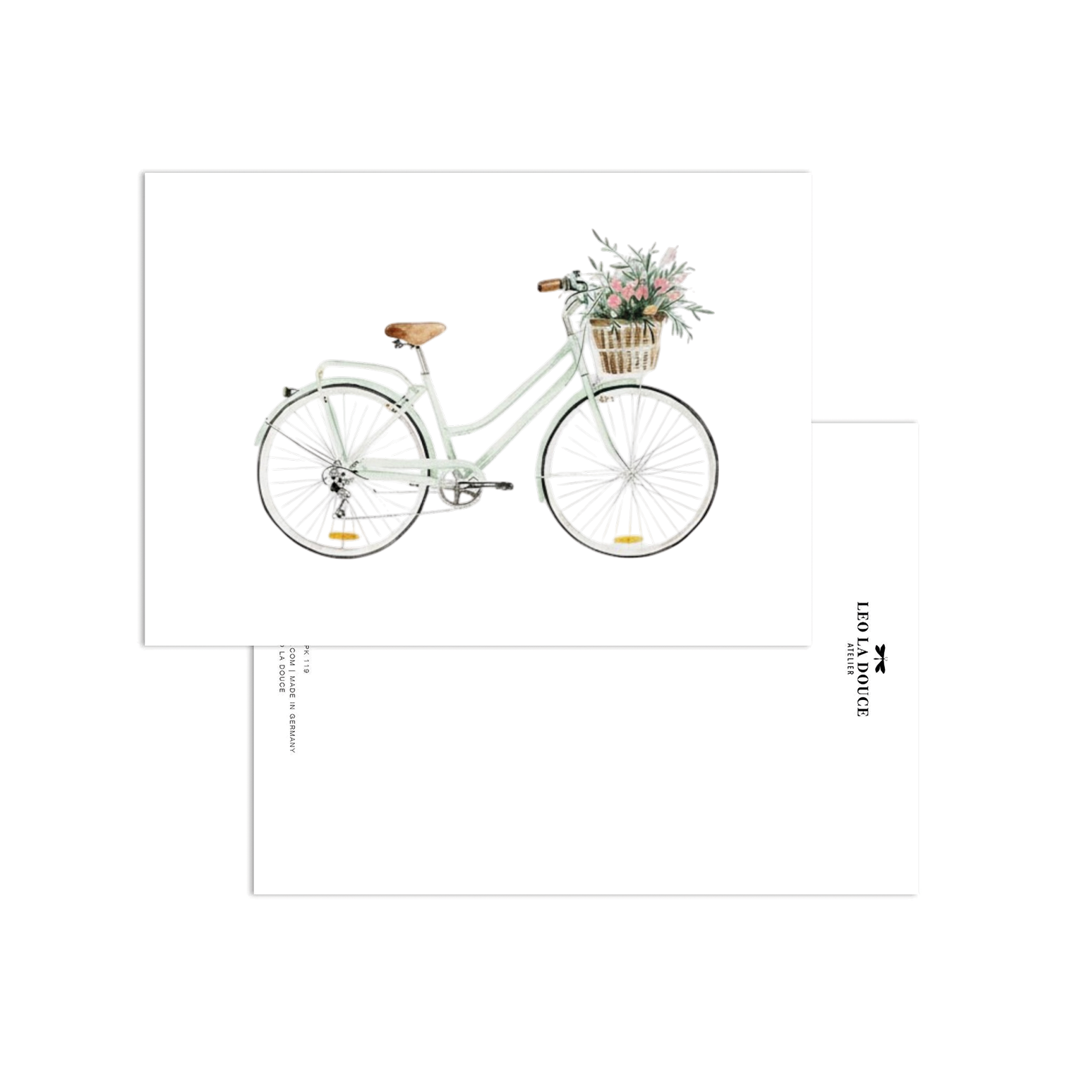 Postkarte - Bicycle Love - GUNDT HOME