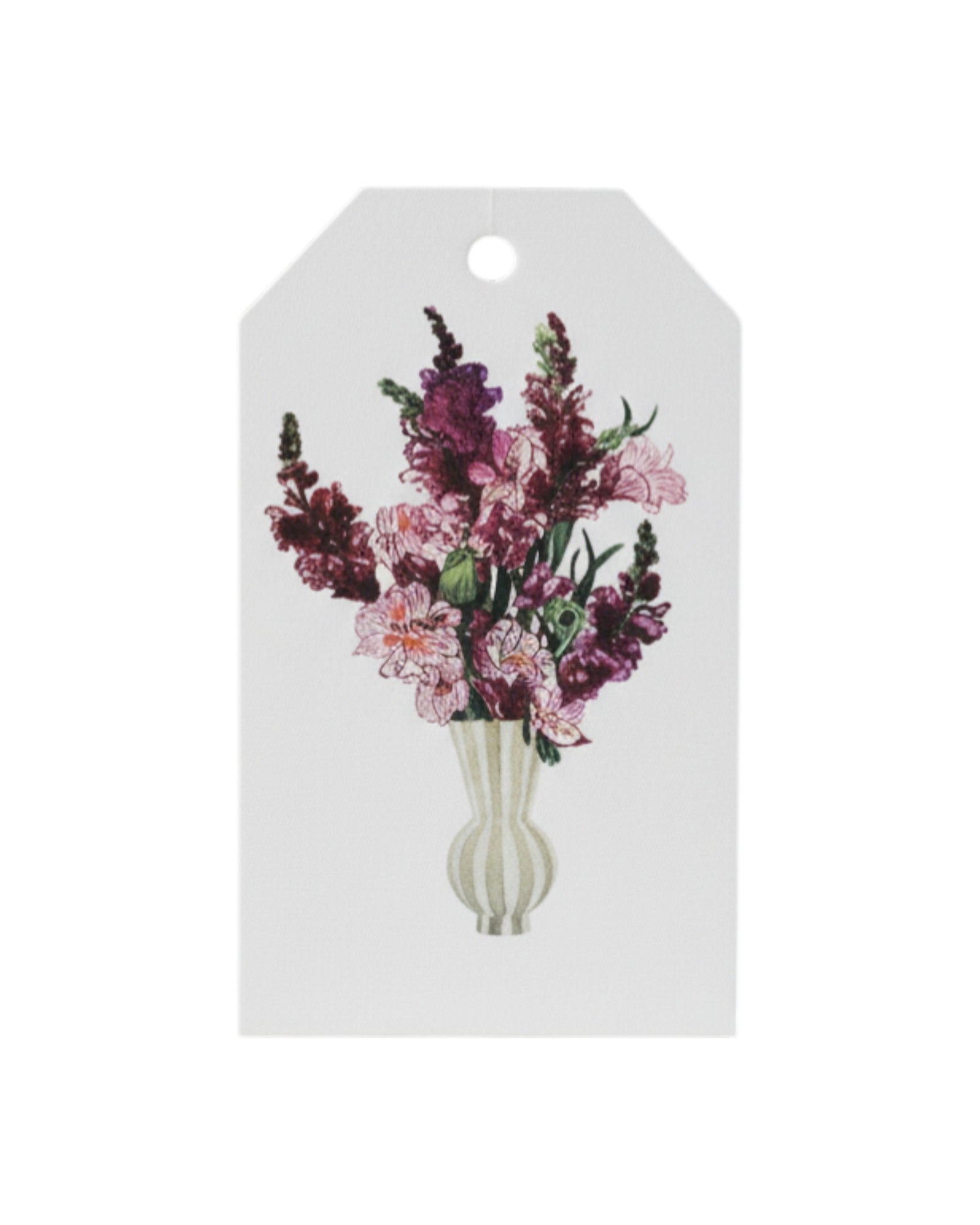 Geschenkanhänger · Pink flower bouquet - GUNDT HOME