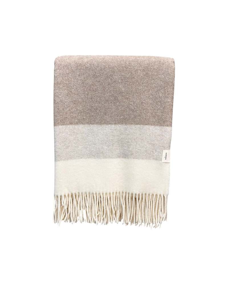 Decke Stripes Braun/Cremé - GUNDT HOME