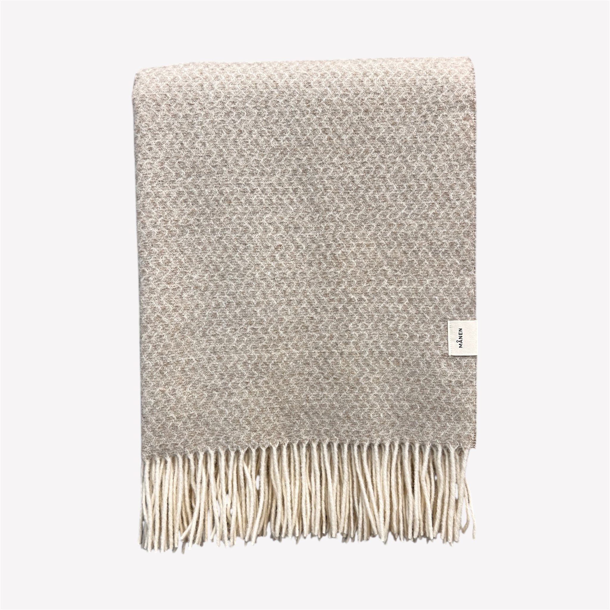 Decke Waves mini Braun/Cremé