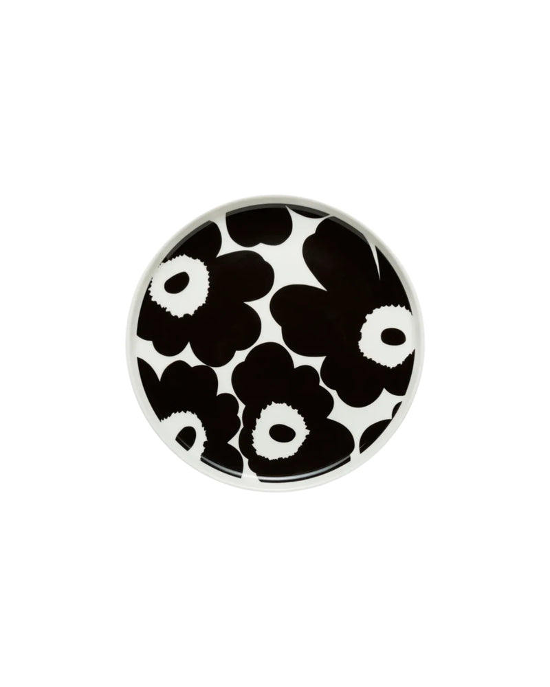 Teller Unikko Schwarz/Weiß 20cm - GUNDT HOME