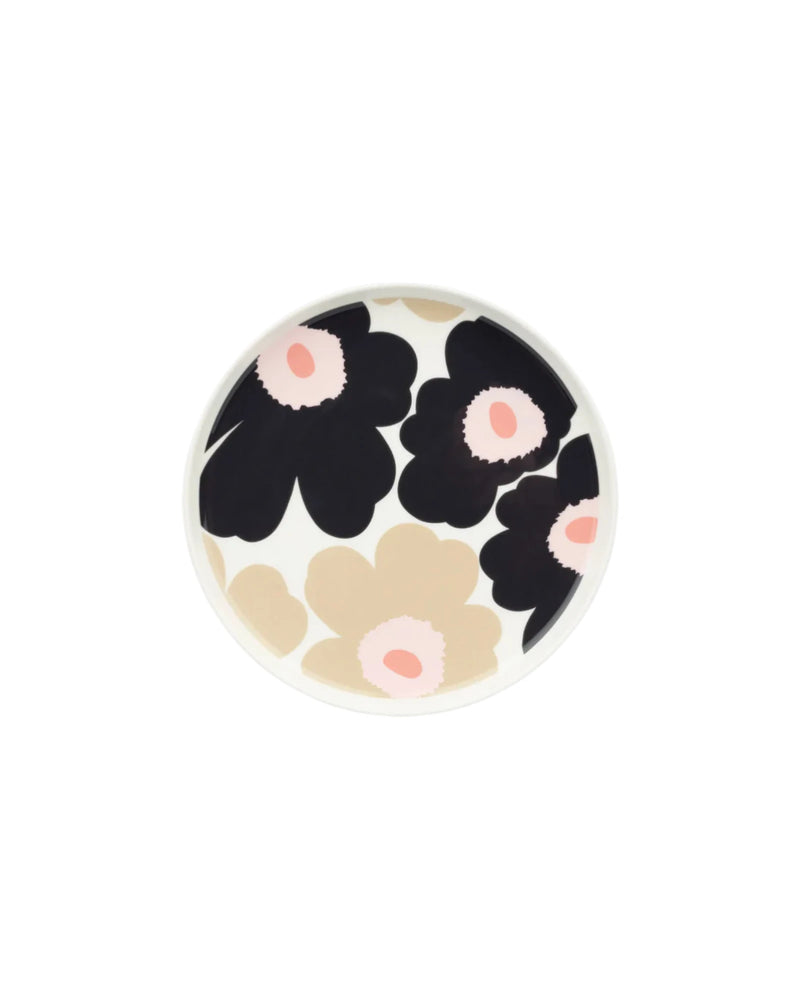 Teller Unikko Schwarz/Beige 20cm - GUNDT HOME