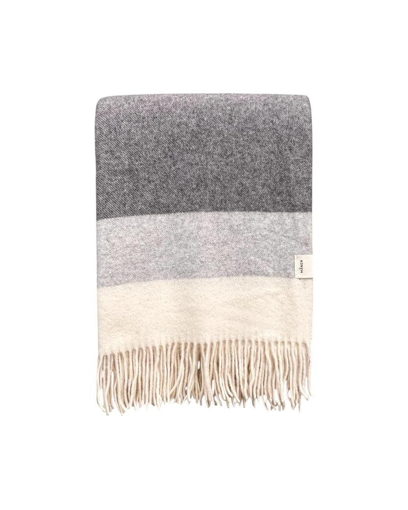 Decke Stripes Grau/Hellgrau - GUNDT HOME