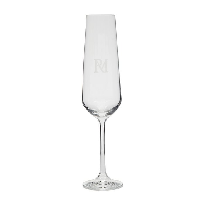 Sektglas mit RM Monogram