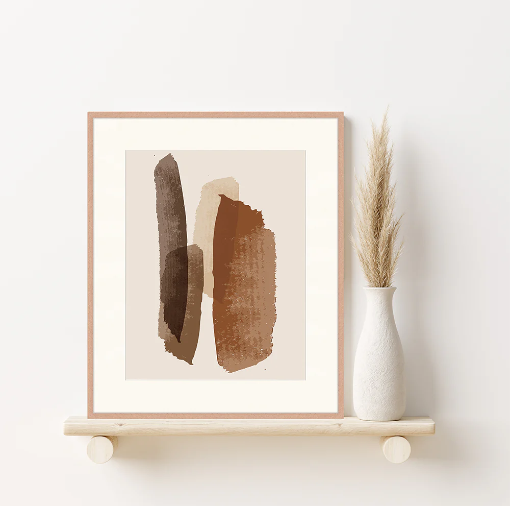 Abstract Brown Shapes