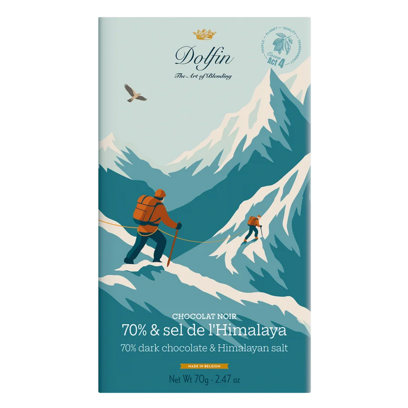 Zartbitterschokolade mit Himalayasalz