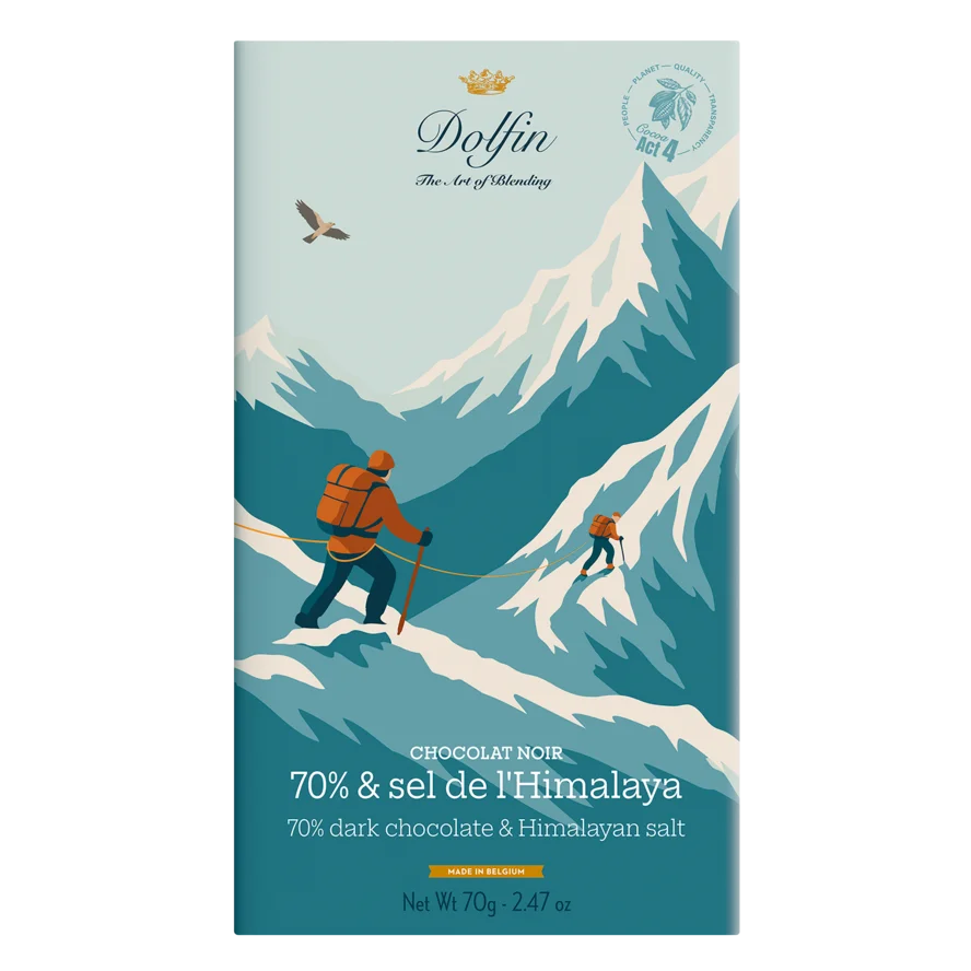 Zartbitterschokolade mit Himalayasalz
