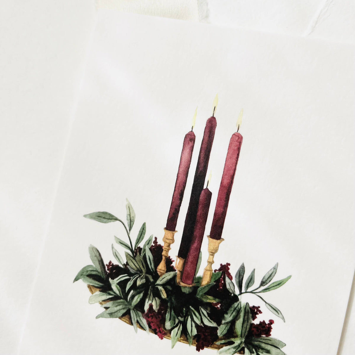 Postkarte - Adventsgesteck