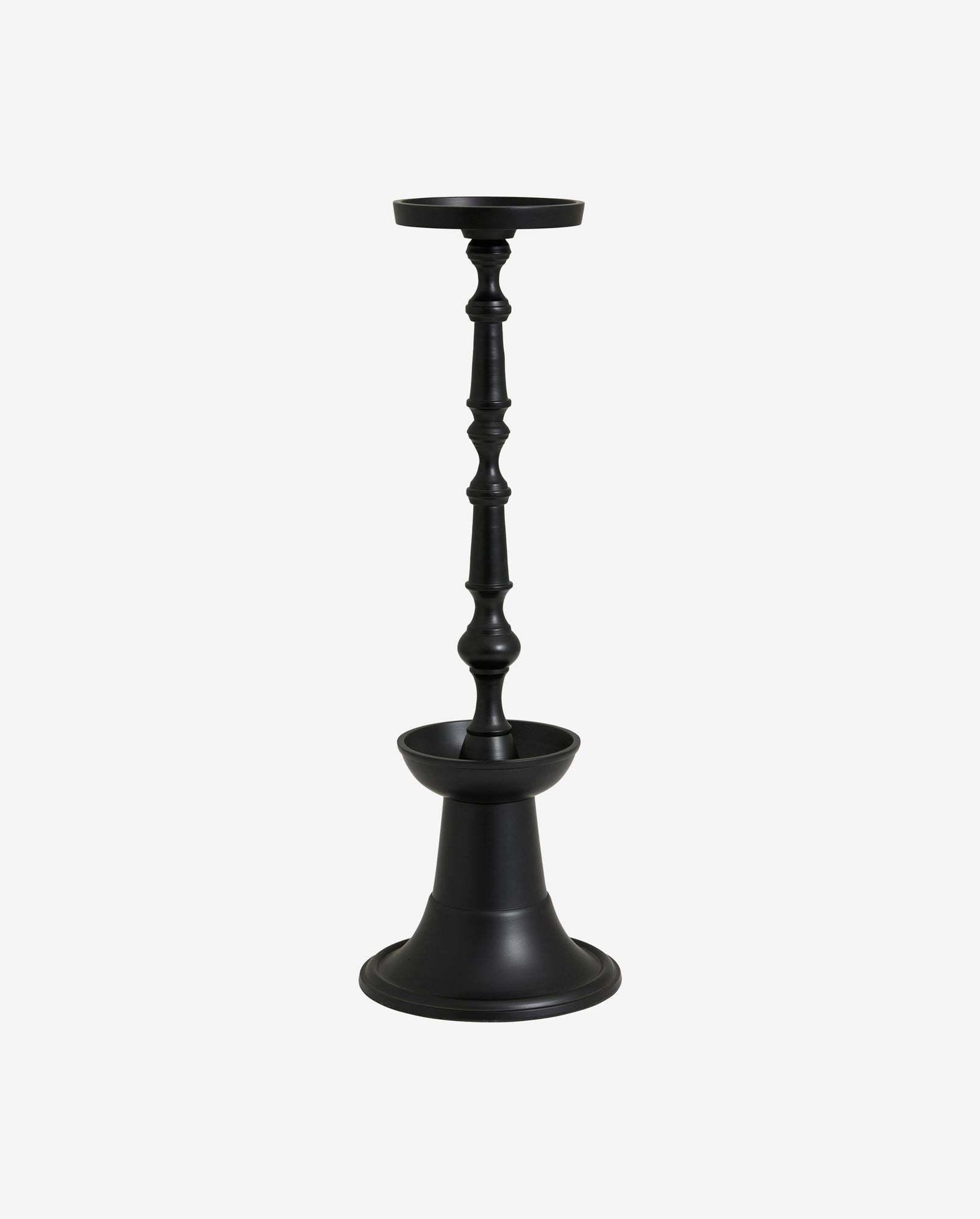 FLORES candle holder, large - black