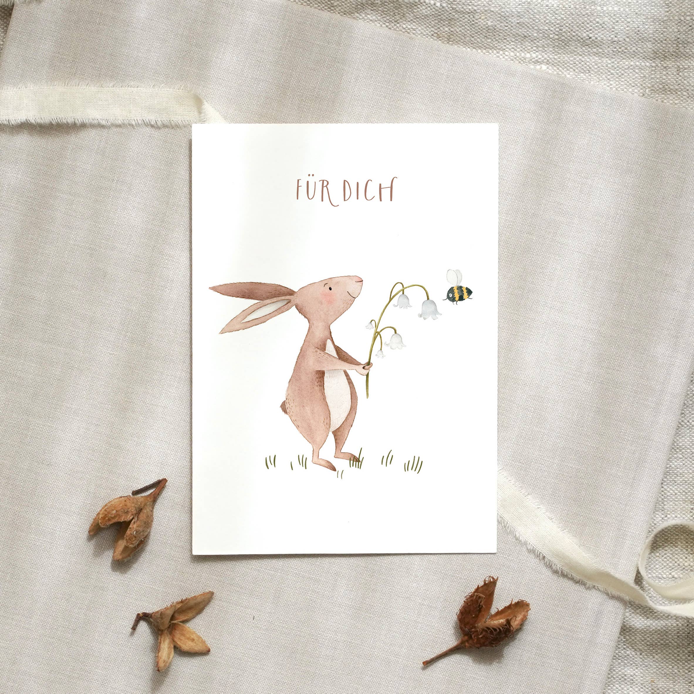 Postkarte - Hase | Für dich - GUNDT HOME