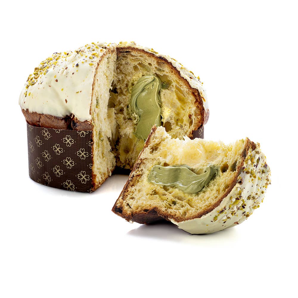 750 Gramm gefüllter Pistazien-Panettone
