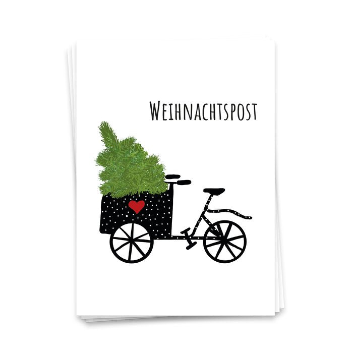 Weihnachtspost - Postkarte