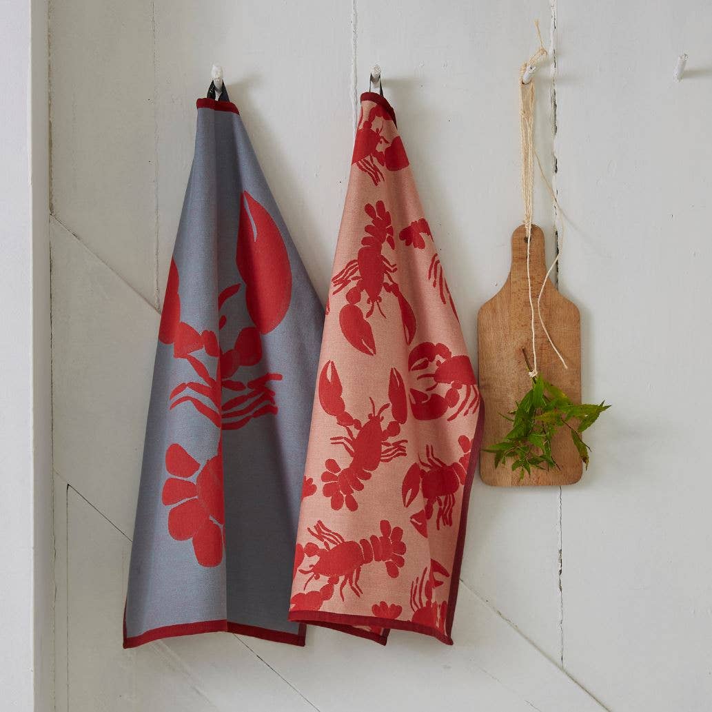Geschirrtuch Bonne pêche rot: 50 x 70 cm - GUNDT HOME