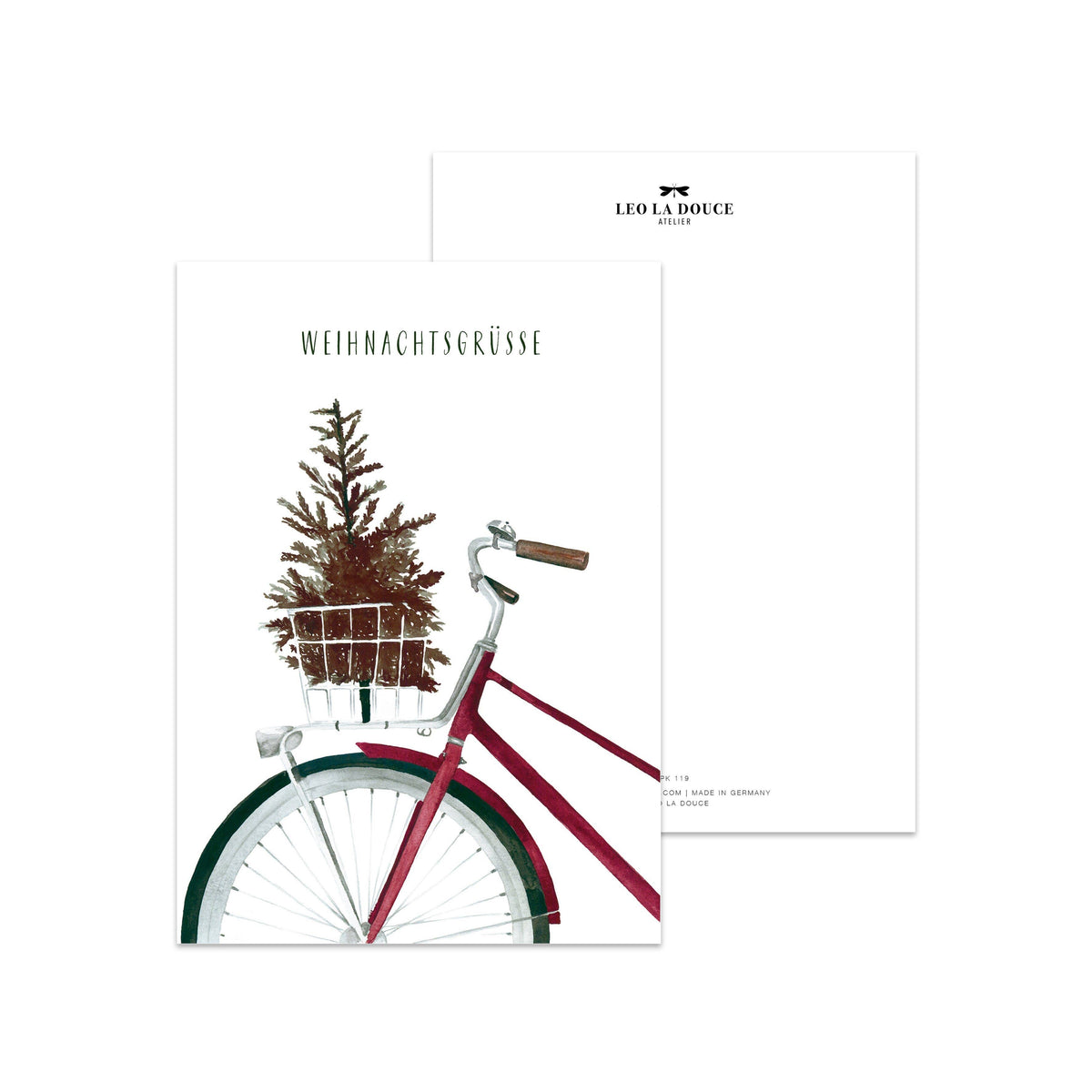 Postkarte · Weihnachtsgrüße