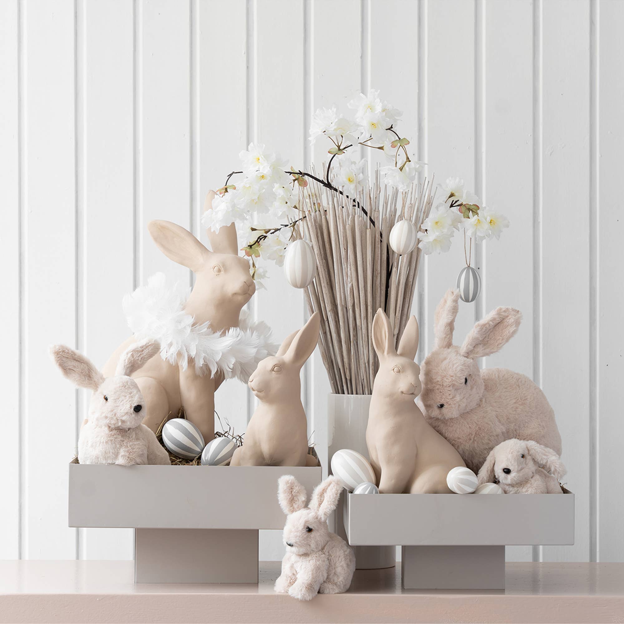 Keramik Ei Anila, D6cm, H8cm, Creme Glanz - GUNDT HOME