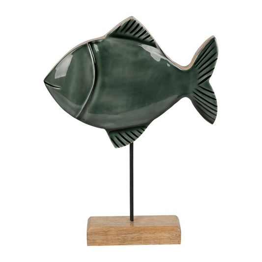Deko-Objekt Fisch grün