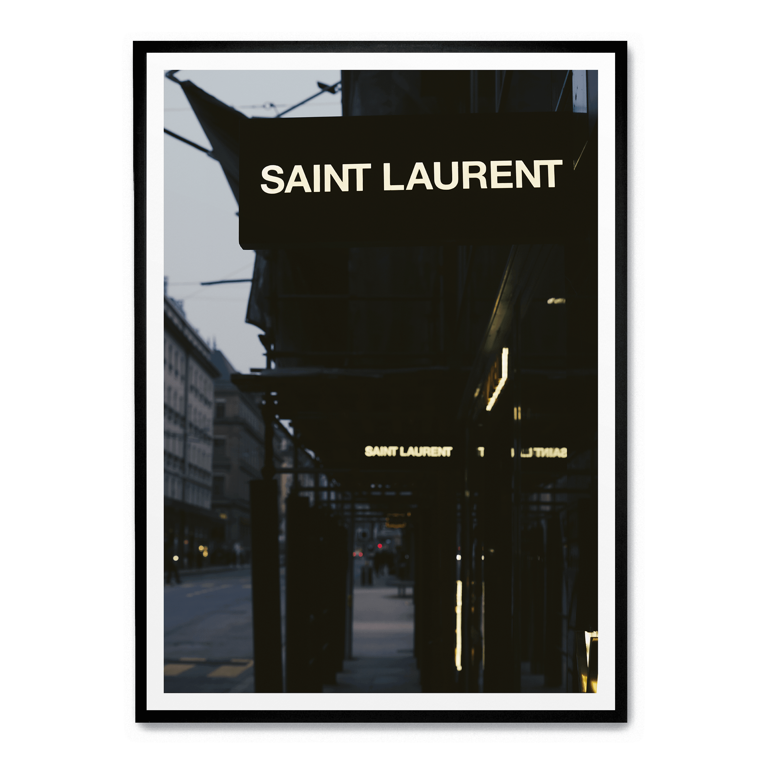 Saint Laurent Nachtplakat: No frame / A4 (21 x 29,7 cm)